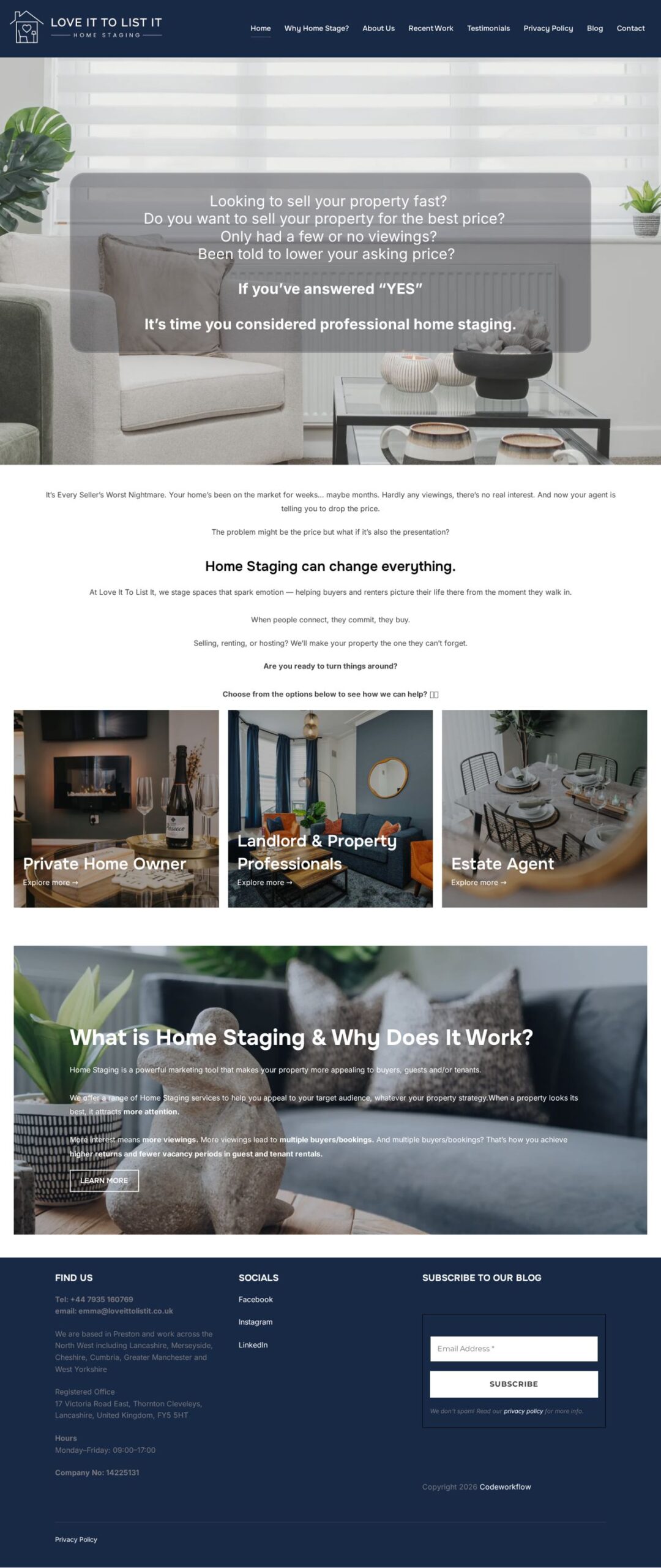 Love It To List It website on desktop (hover to scroll)