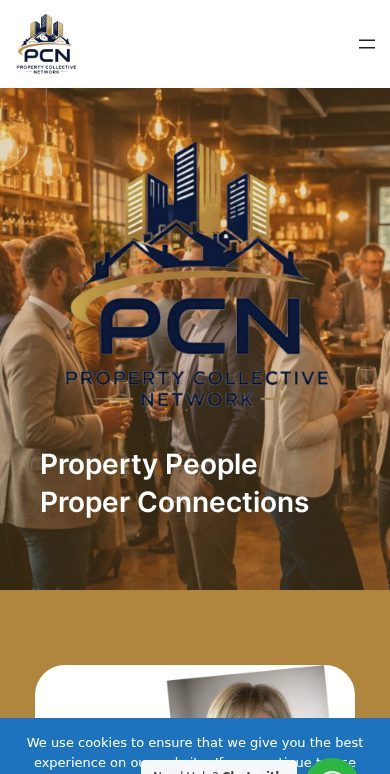 Property Collective Network website on mobile